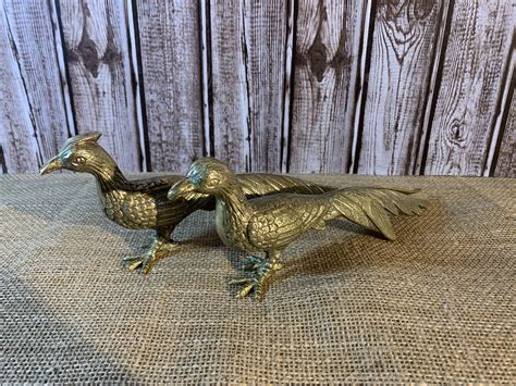 brass peacock|vintage brass peacock figurine.